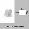 Terminės etiketės Niimbot lipdukai 50x30 mm - 900 vnt. (baltas)