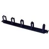 Oem 19" įrišimo skydelis 1U, 5x metalinis laikiklis, 40x70mm, juodas