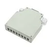 Oem Optinis skirstytuvas ant DIN bėgio 8x SC simplex (8x LC duplex) su šukomis 16 suvirinimo siūlių, balta