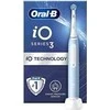 Oral-B | Elektrinis dantų šepetėlis | iO3 Series | Įkraunamas | Suaugusiems | Šepetėlių skaičius galvutės įeina 1 | Number of teeth brushing modes 3 | Ice Mėlyna