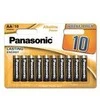 „Panasonic“ vienkartinės šarminės AA baterijos, 10 vnt. pakuotė