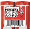 PANASONIC Cinko-anglies akumuliatoriai Raudonas cinkas R20RZ/2P D 1,5V (susitraukiantys 2 vnt.)