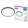 WiZ SuperSlim lubinis šviestuvas, apvalus, juodas, 16 W, derinamas baltas, Wi-Fi