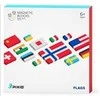 Magnetiniai kūrybiniai PIXIO FLAGS kaladėlės mokymuisi apie pasaulio vėliavas, vaikams nuo 6 metų