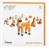 PIXIO Oranžinis Animals magnetinis rinkinys