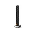 Premiumcord Acar S8 1,5 m laidas, 8 lizdai, apsauga nuo viršįtampių, juodas