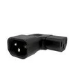Premiumcord Kampinis adapteris IEC C13 į IEC C14, šoninė įtampa 230 V, 10 A