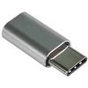 Adapteris USB PremiumCord USB-C - MicroUSB Sidabrinė (kur31-06)