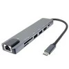 „PremiumCord“ USB-C adapteris su HDMI + USB3.0 + USB2.0 + PD + SD/TF + RJ45