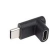 PremiumCord PremiumCord Adaptér USB-C na USB-C, zahnutý 90°