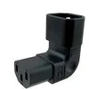 Premiumcord Vertikalus kampinis adapteris IEC C13 į IEC C14, įtampa 230 V, 10 A
