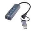 PremiumCord Hub 5G SuperSpeed, USB-C a USB-A na 4x USB-A 3.2 Gen 1