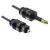 Kabelis PremiumCord Jack 3.5mm - Toslink Mini 3m juoda (kjtos2-3)