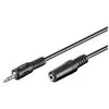 Kabelis PremiumCord Jack 3.5mm - Jack 3.5mm 2m juoda (kjackmf2)