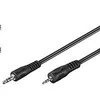 Kabelis PremiumCord Jack 2.5mm - Jack 3.5mm 2m juoda (kjack2mm2)