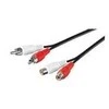 Kabelis PremiumCord RCA (Cinch) x2 - RCA (Cinch) x2 2m juoda (kjackcmf2-2)