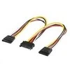 PremiumCord SATA 15- pin - SATA 15- pin x2, 0.16m, Daugiaspalvis (kfsa- 11)