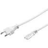 PremiumCord 230V maitinimo laidas prie magnetofono 2m baltas