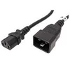 „PremiumCord“ maitinimo kabelis 230 V 10 A, 1 m ilgio, su IEC 320 C13 - IEC 320 C20 jungtimis