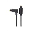 PremiumCord Cable Toslink – Toslink 90°, kabelio storis: 4,0 mm, ilgis 1 m