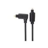 PremiumCord Cable Toslink – Toslink 90°, kabelio storis: 4,0 mm, ilgis 2 m