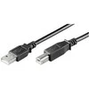 USB kabelis PremiumCord USB-A - USB-B 2 m Juodas (ku2ab2Bk)