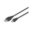 USB kabelis PremiumCord USB-A - mini USB Juodas (ku2m02A)