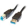 USB kabelis PremiumCord USB-A - USB-B 2 m Juodas (ku3ab2bk)