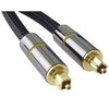 „PremiumCord“ optinis garso kabelis „Toslink“, OD: 7 mm, auksinio metalo dizainas + 0,5 m nailonas