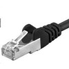 PREMIUMCORD Patch kabelis CAT6a S-FTP, RJ45-RJ45, AWG 26/7 10m juodas