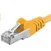 PREMIUMCORD Patch kabelis CAT6a S-FTP, RJ45-RJ45, AWG 26/7 10m geltonas