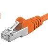 PREMIUMCORD Patch kabelis CAT6a S-FTP, RJ45-RJ45, AWG 26/7 7m oranžinis