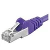 PremiumCord PREMIUMCORD Patch kabelis CAT6a S-FTP, RJ45-RJ45, AWG 26/7 0,5 m fialová