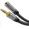 PREMIUMCORD prailginimo laidas, lizdas 3,5 mm - lizdas 3,5 mm M/F 5 m
