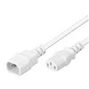 PREMIUMCORD Tinklo ilgintuvas 230V, C13-C14, baltas 1m