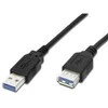 Kabelis USB PremiumCord USB-A - USB-A 0.5 m Juodas (ku3paa05bk)
