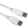 Kabelis USB PremiumCord USB-A - USB-A 3 m Baltas (ku3paa3w)