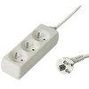 PREMIUMCORD Prailginimo laidas 230V 2m, 3 lizdai, baltas