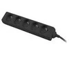 PREMIUMCORD prailginimo laidas 230V 3m 5 lizdai, juodas
