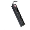 PREMIUMCORD Prailginimo laidas 230V 5m 5 lizdai + jungiklis, juodas