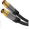 PremiumCord PREMIUMCORD propojovací kabelis, anténní, M/F 75Ohm (135dB) 4x stíněný 1,5m