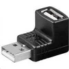 PremiumCord USB sumažinimas A-A, vyriškas/moteriškas 90°