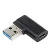 „PremiumCord“ 90° išlenktas USB-C lizdas iki A tipo USB3.0 kištukas