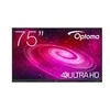 Monitorius Touch Optoma 75 kalibro 1751RK 4K UHD, 8 GB RAM / 64 GB ROM, 40 pirštų lietimui jautrus ekranas, „Android 14“