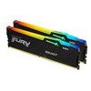 RAM Kingston KF560C30BBAK2-32 32GB 6000MT/s DDR5 CL30 DIMM (Kit of 2) FURY Beast Juodas RGB XMP | Kingstonas