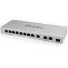 Šakotuvas ZYXEL XGS1250-12 V2, 12-PORT GIGABIT WEBMANAGED DESKTOP SWITCH WITH 8 PORT 1G + 3-PORT MULTIGIG 1/2.5/5/10G + 1-PORT SFP+ (5Y WARRANTY)