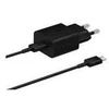 Samsung cestovní nabíječka EP-T1510XBE, PD, 15W, kabelis USB-C, juoda, EU