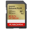 Atminties kortelė SANDISK Extreme PLUS SD 512GB UHS-I kortelė