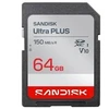 Atminties kortelė Sandisk Ultra PLUS SDXC karta 64GB UHS-I, V10, U1, C10, (150MB/s)