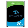 SEAGATE HDD SkyHawk AI vaizdo kietasis diskas 20TB, 6Gb/s SATA, 512e, 7200 RPM, podėlis 512 Mb